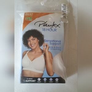 Playtex 18 Hour White Sensational Support Bra Size 44D